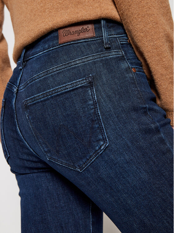 Wrangler Wrangler Džinsai W28LMB15M 112128419 Tamsiai mėlyna Slim Fit