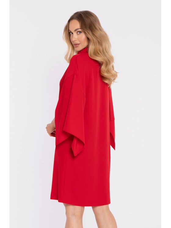 Made of Emotion Made of Emotion Abito da cocktail M908 Rosso A-Line Fit