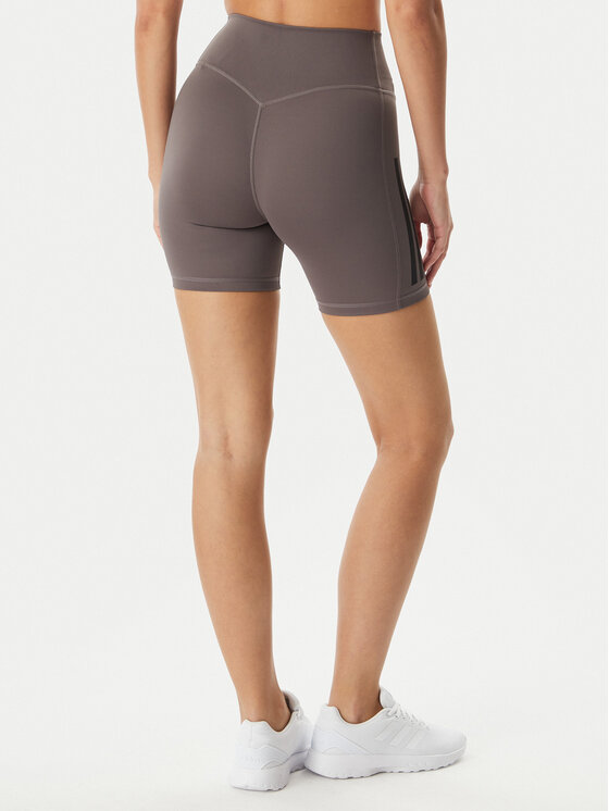 adidas adidas Sportovní kraťasy Optime Workout 3-Stripes JZ1099 Šedá Slim Fit