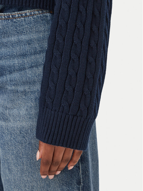 Tommy Jeans Tommy Jeans Sweter DW0DW23550 Granatowy Regular Fit