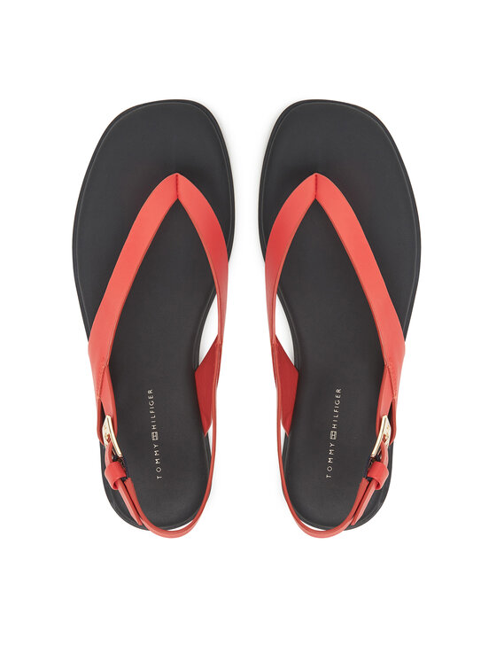 Tommy Hilfiger Tommy Hilfiger Sandale Color Block Thong Flat Sandal FW0FW08883 Portocaliu