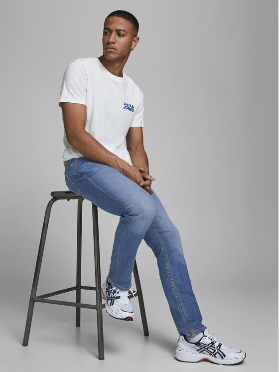 Jack & Jones Jack & Jones Jeansy Glenn 12157416 Modrá Slim Fit