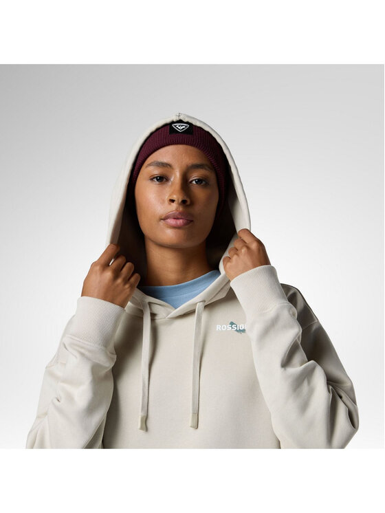 Rossignol Rossignol Bluza W Waterfall Relax Hoodie Srebrny Relaxed Fit