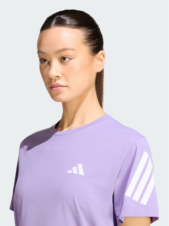 adidas adidas Koszulka techniczna 158728 Fioletowy Regular Fit