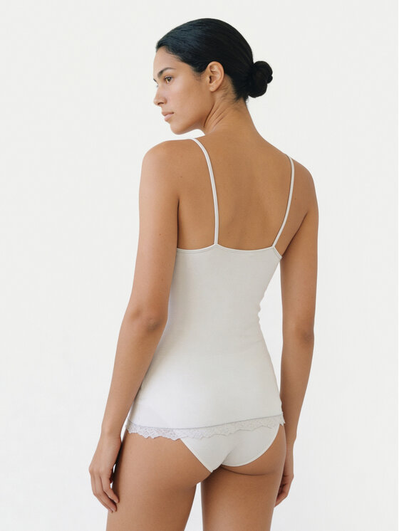 Ysabel Mora Ysabel Mora Unterhemd 19459 Creme Slim Fit