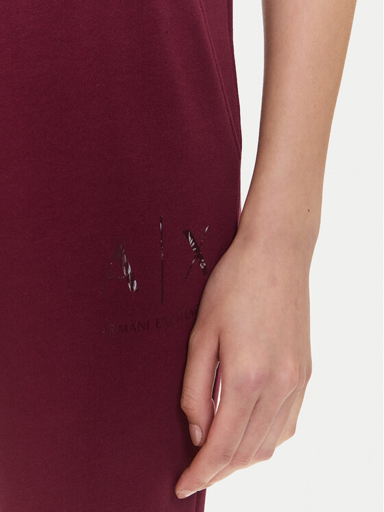 Armani Exchange Armani Exchange Spodnji del trenirke XW000986 AF16114 UA343 Bordo rdeča Relaxed Fit