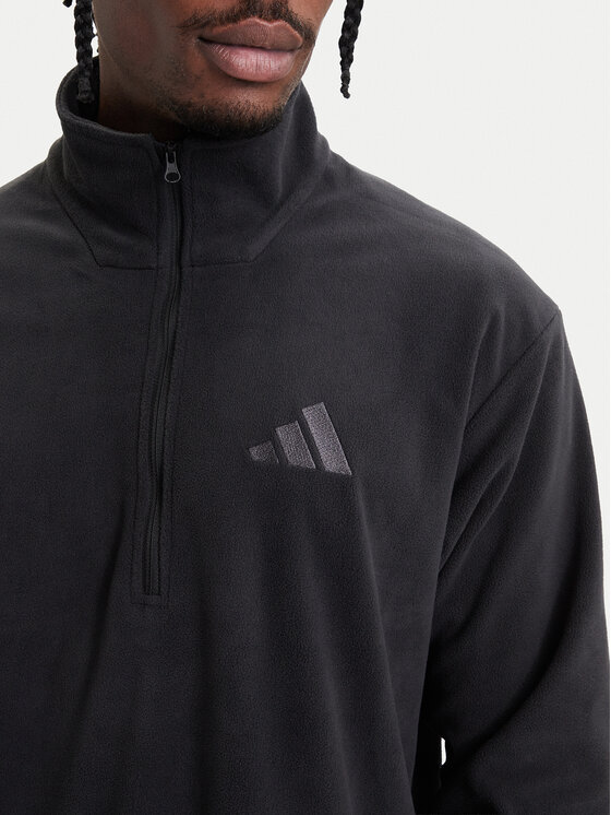 adidas adidas Флісовий реглан Terrex Multi Essentials Half Zip Fleece Jacket KZ1774 Чорний Regular Fit