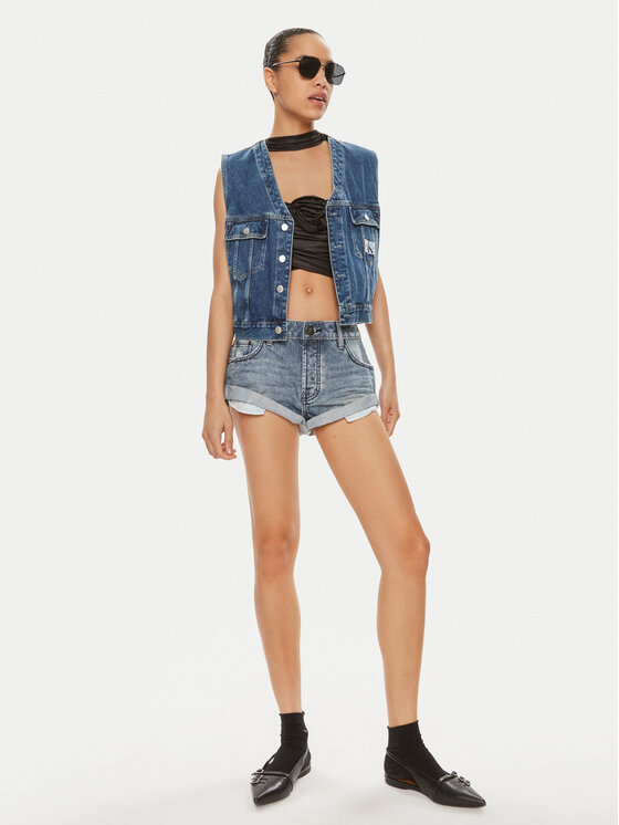 One Teaspoon One Teaspoon Szorty jeansowe Bandit 24934A Niebieski Relaxed Fit