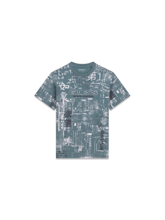 Guess Guess T-Shirt 185138 Niebieski Classic Fit
