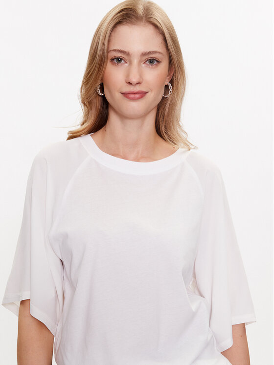 Marella Marella Μπλουζάκι Fatuo 2339410635 Λευκό Regular Fit