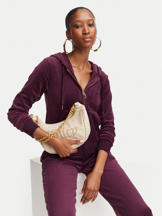 Juicy Couture Juicy Couture Mikina Robertson JCAP176G Fialová Slim Fit