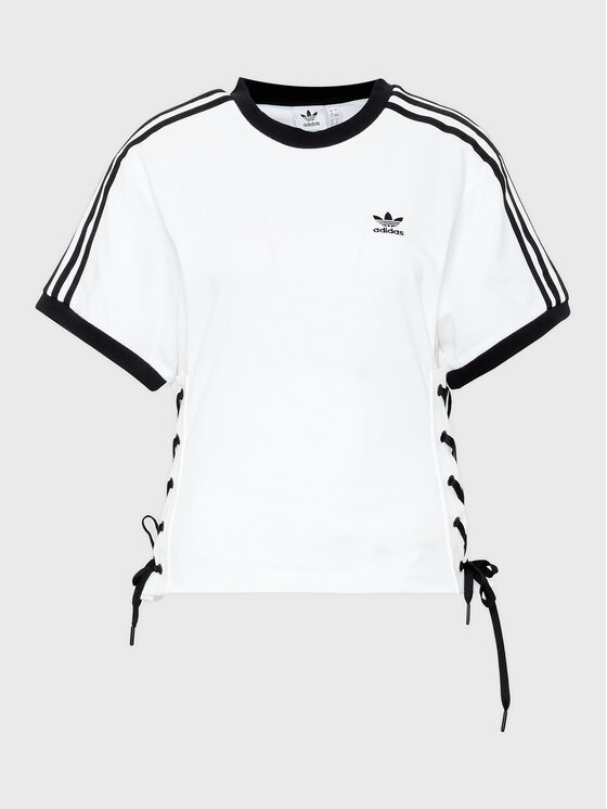 adidas adidas Marškinėliai Always Original Laced HK5062 Balta Relaxed Fit