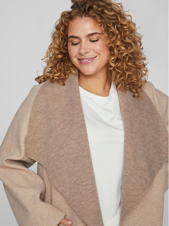 Vila Vila Übergangsmantel 14087814 Beige Regular Fit
