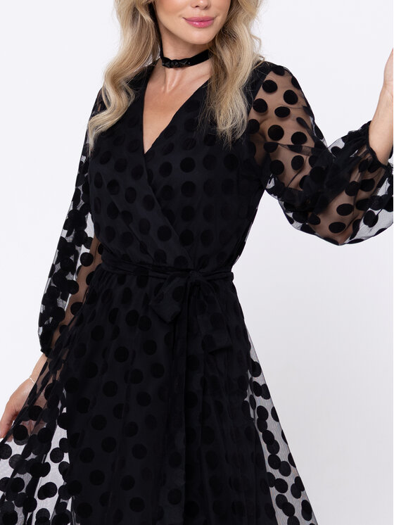 LIDIA KALITA LIDIA KALITA Sukienka koktajlowa Portofino Czarny Regular Fit