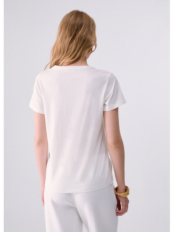 Liu Jo Liu Jo T-shirt TF6242JS923L9502 Bianco Regular Fit