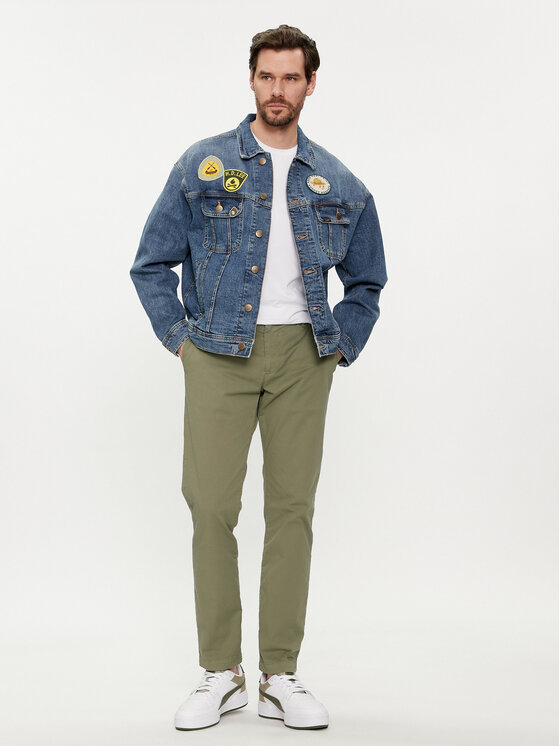 Lee Lee Kurtka jeansowa Rider 112350102 Niebieski Relaxed Fit