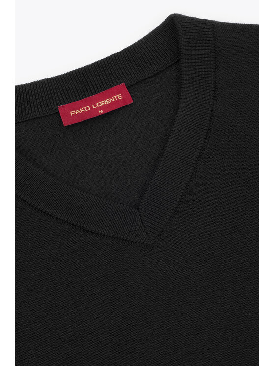 Pako Lorente Pako Lorente Sweter P26WP-2X-008 Czarny Straight Fit
