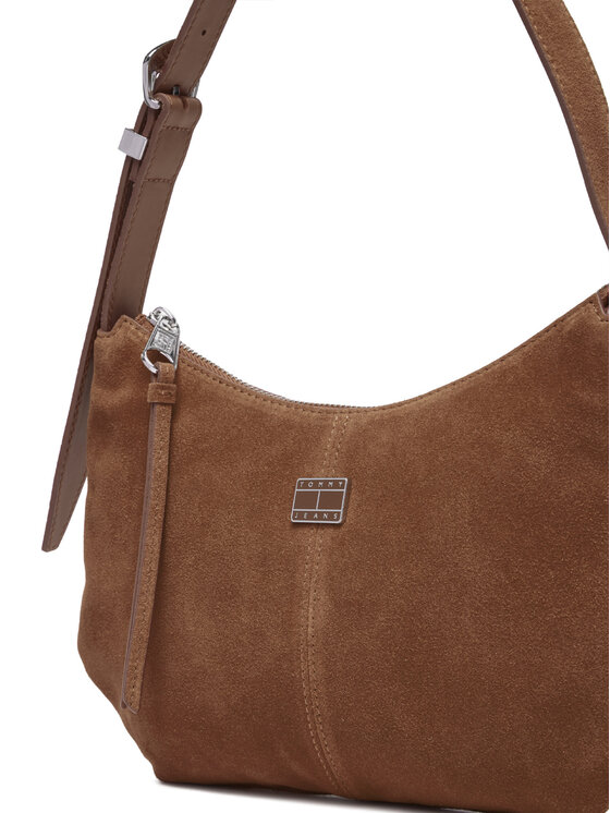 Tommy Jeans Tommy Jeans Soma Tjw Slouchy Suede Shoulder Bag AW0AW18859 Brūns