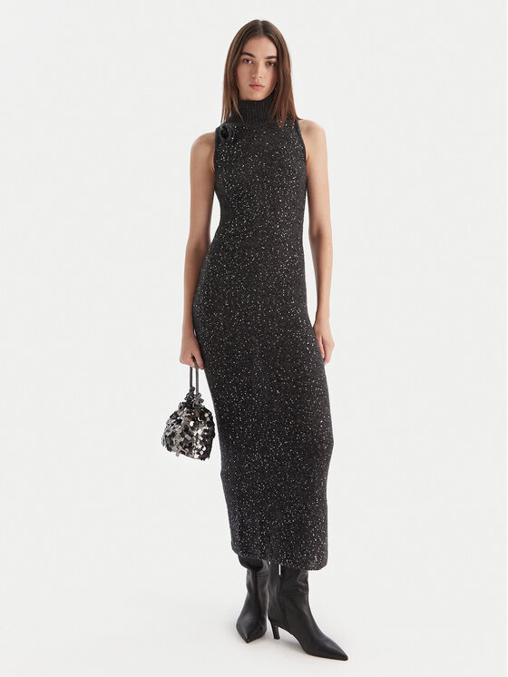 Marella Marella Rochie tricotată Ilsa 2523326072 Gri Slim Fit