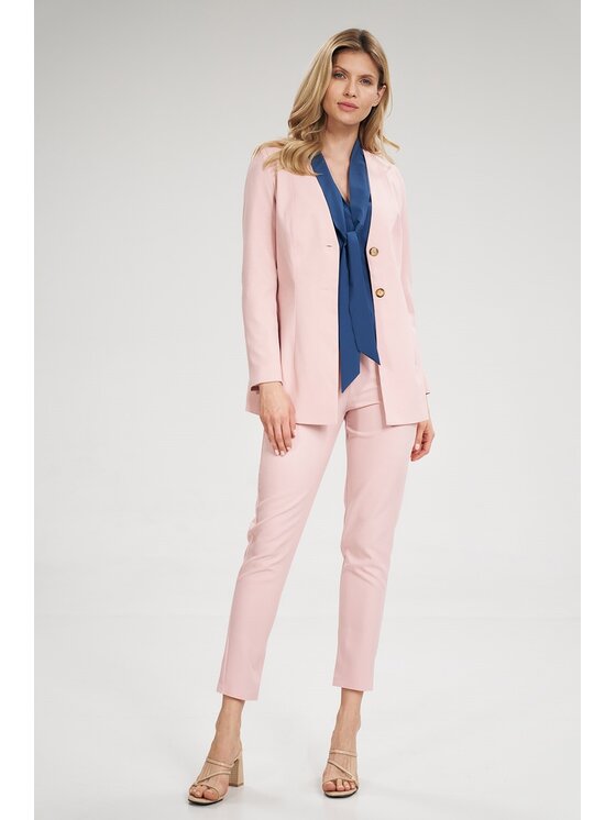 FIGL FIGL Marynarka M694 Różowy Regular Fit