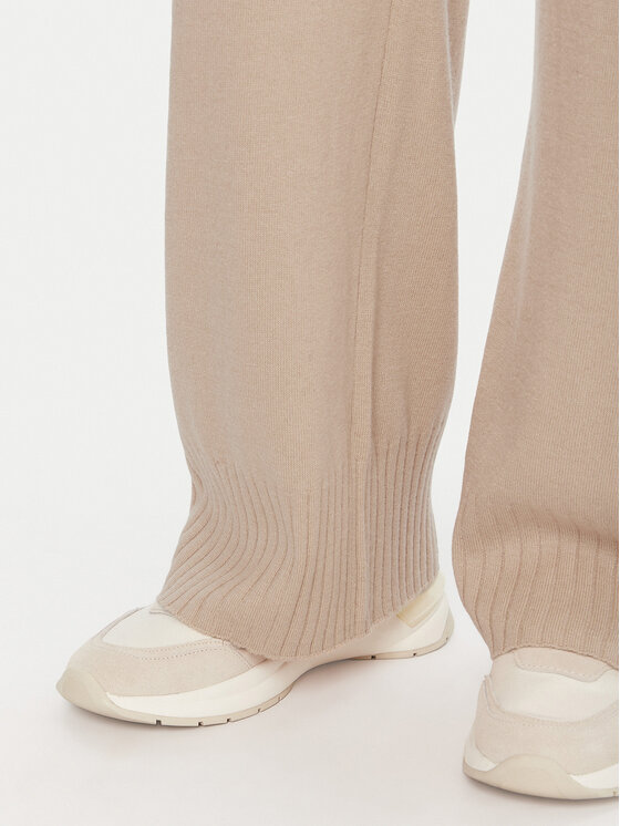 United Colors Of Benetton United Colors Of Benetton Strickhose 102HDF00Z Beige Wide Leg