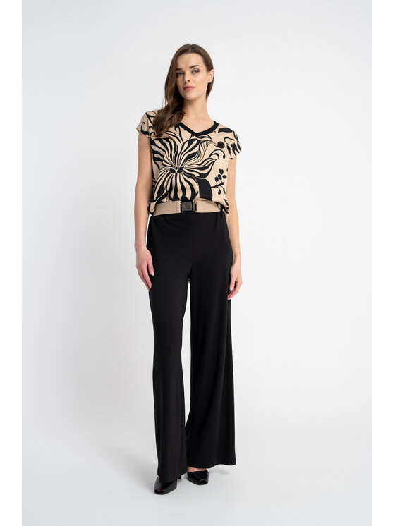 CLICK CLICK Μπλουζάκι 70-841 Μπεζ Regular Fit