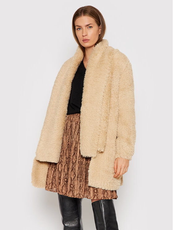 Guess Guess Kožušina Rebecca W1YL03 WE3J0 Béžová Regular Fit