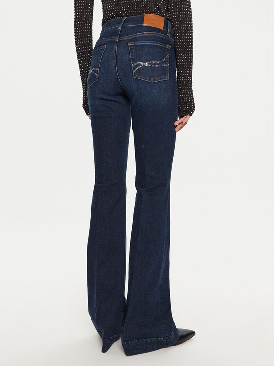 Liu Jo Liu Jo Jeans hlače UF4061 DS615 Mornarsko modra Bottom Up Fit