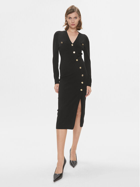Pinko Úpletové šaty Comasico 101925 A16I Čierna Slim Fit