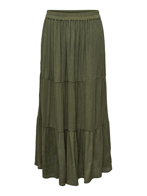ONLY ONLY Fustă maxi Mikka 15324808 Verde Regular Fit