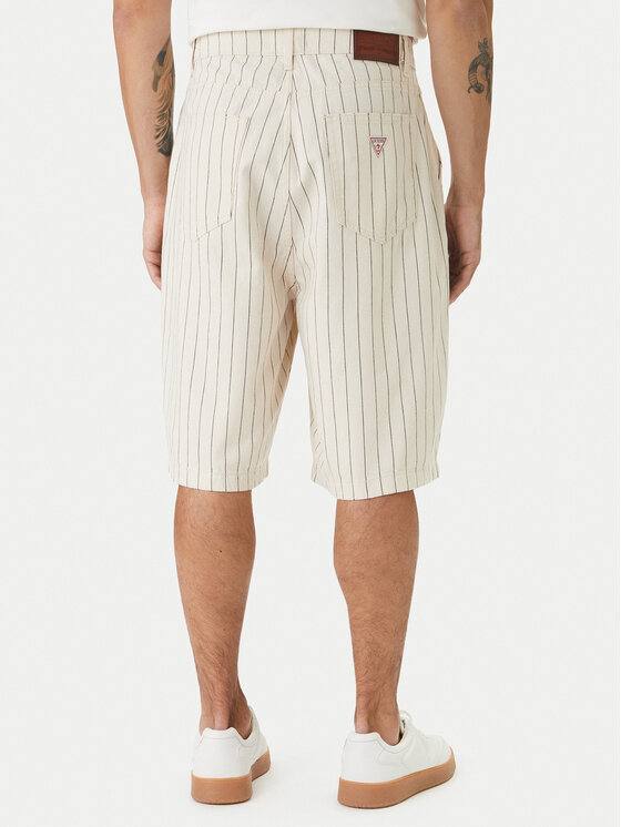 Guess Jeans Guess Jeans Pantaloncini di jeans M6GD39 D7961 Beige Regular Fit