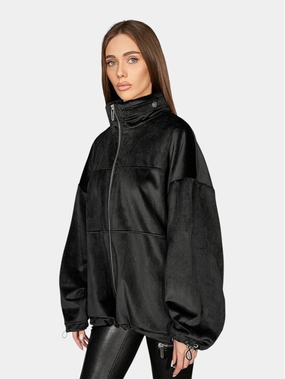 MADE BY SOCIETY MADE BY SOCIETY Kurtka anorak Noir Sable - H27738 Czarny Basic Fit