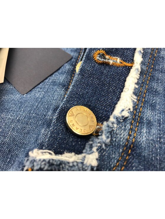 Armani Jeans Armani Jeans Džínsové šortky C5J17 1H Modrá Slim Fit