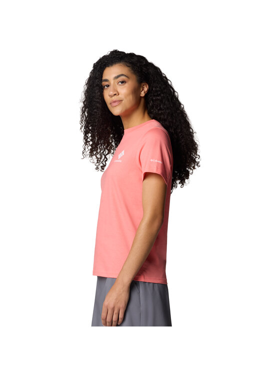 Columbia Columbia T-Shirt Columbia Rolling Bend Graphic SS Tee Różowy Regular Fit