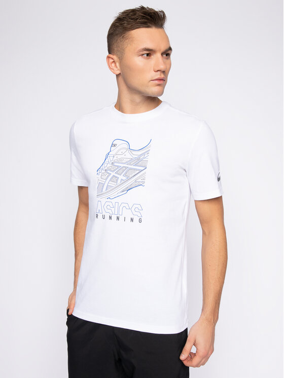Asics Asics T-Shirt Running Graphic Tee 2031B353 Weiß Regular Fit