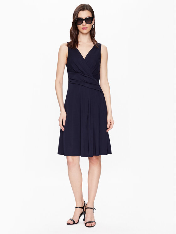 LAUREN RALPH LAUREN Lauren Ralph Lauren Koktel haljina 250865006002 Tamnoplava Regular Fit