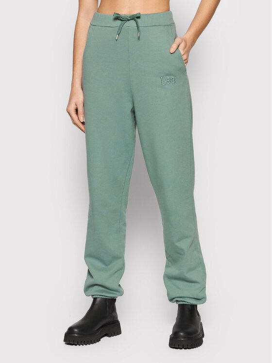 Lee Teplákové nohavice L32MTXTY 112143855 Zelená Relaxed Fit