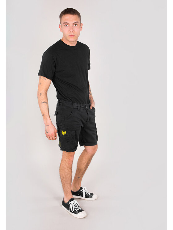 Alpha Industries Alpha Industries Szorty materiałowe AI.186209-03-29 Czarny Slim Fit