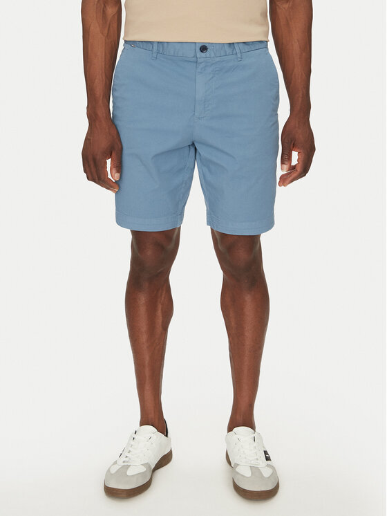 BOSS BOSS Šortky z materiálu 50540743 Světle modrá Regular Fit