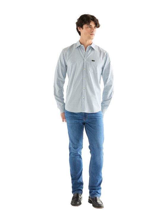 Wrangler Wrangler Jeans 112378816 Blu Regular Fit
