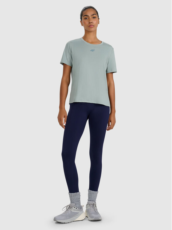 4F 4F Koszulka techniczna MULTI ACTIVE Zielony ciemny Regular Fit
