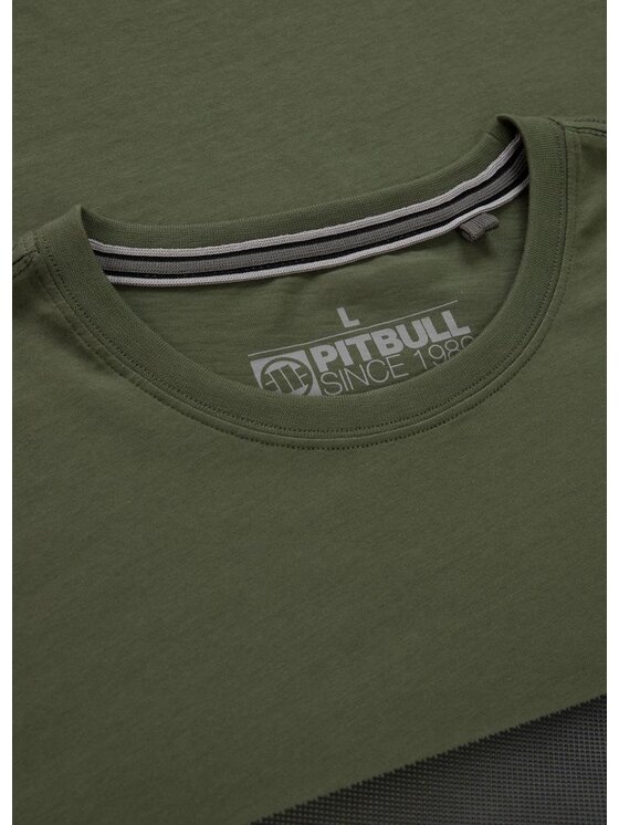 PITBULL PITBULL T-Shirt Koszulka Casino S Zielony Regular Fit
