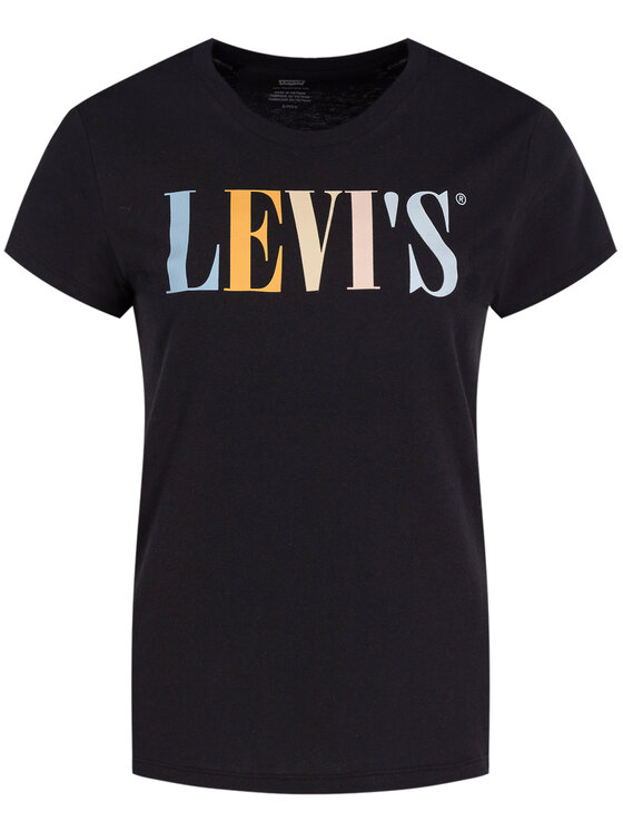 Levi's® Levi's® T-Shirt The Perfect Graphic Tee 17369-0959 Czarny Regular Fit