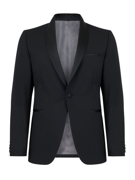 Pako Lorente Pako Lorente Marynarka PPLM9-3S-009 Czarny Slim Fit