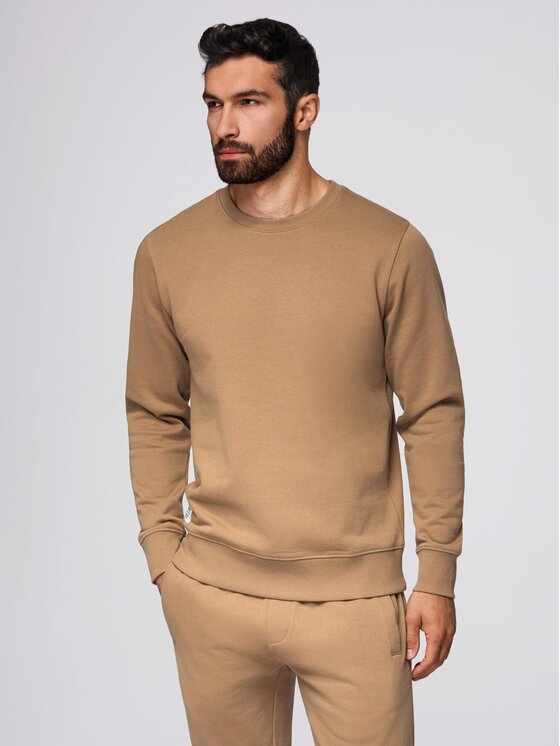 Ombre Ombre Komplet dresowy Z122 Brązowy Regular Fit