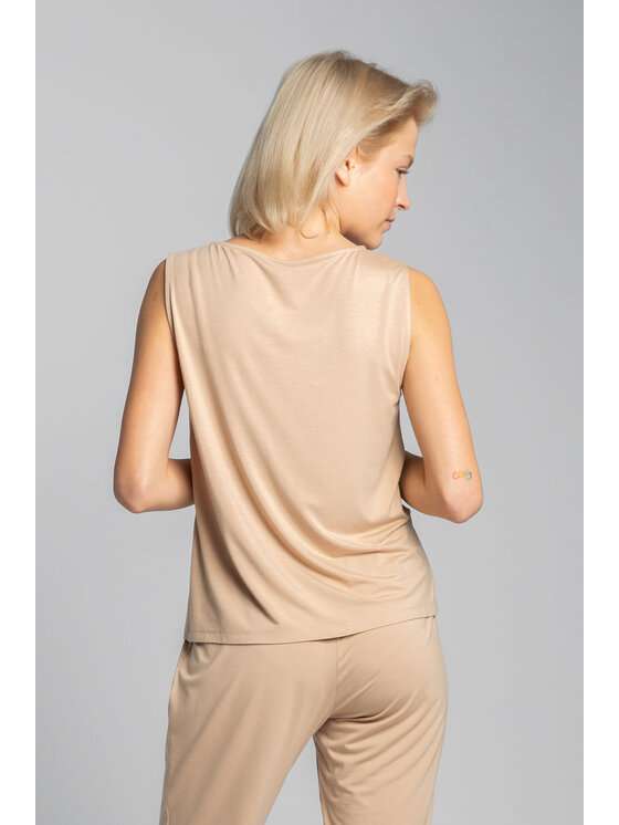 LaLupa LaLupa Bluzka LA022 Brązowy Comfortable Fit