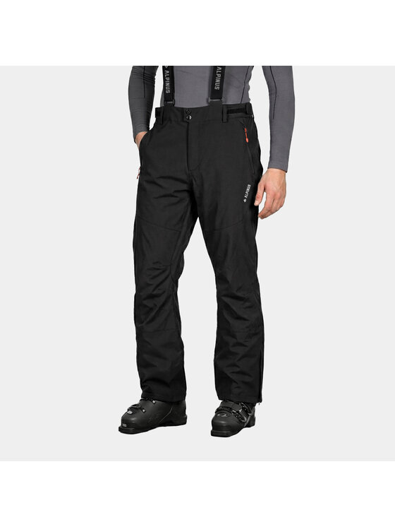 Alpinus Alpinus Spodnie narciarskie MK35095 Czarny Regular Fit