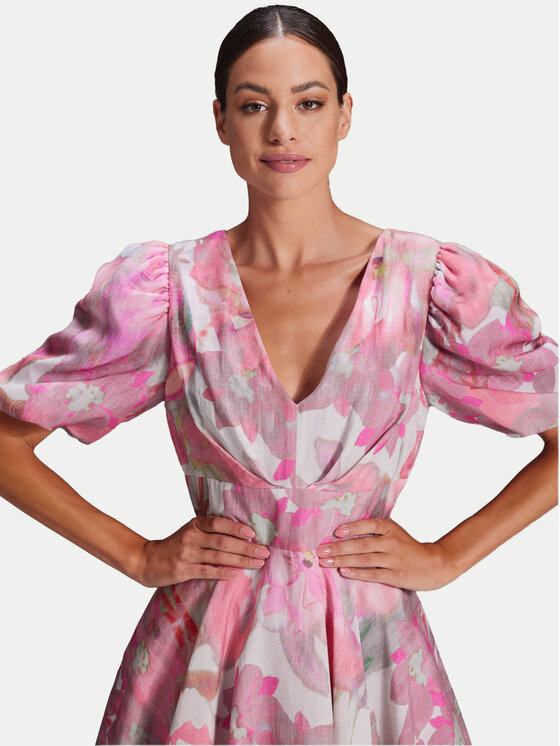Swing Swing Sukienka koktajlowa 5AG26000 Różowy Regular Fit
