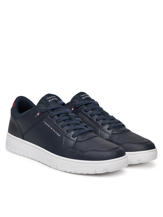 Tommy Hilfiger Tommy Hilfiger Laisvalaikio batai Basket Core Lite Lth Mix FM0FM05518 Tamsiai mėlyna