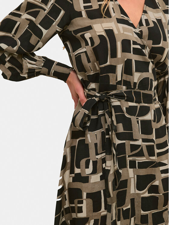 Kaffe Kaffe Ежедневна рокля Tanya 10508240 Черен Regular Fit